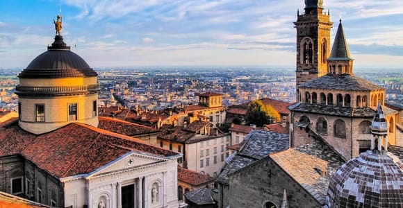 Bergamo und die Oberstadt: E-Bike-Verleih