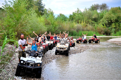 From Alanya/Side: Taurus Mountains Quad Safari with Transfer Double Quad