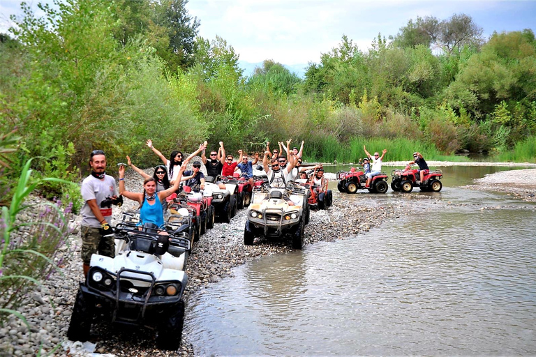 From Alanya/Side: Taurus Mountains Quad Safari with Transfer Double Quad