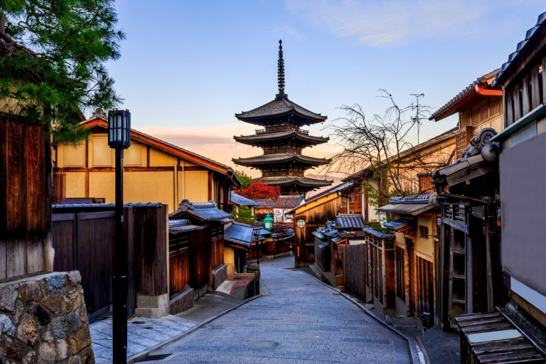 Vanuit Kyoto: Sagano treinreis en begeleide Kyoto dagtourTour met lunchbuffet