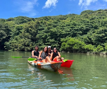 Iriomote Mangrove River Canoe and Snorkeling at Coral island