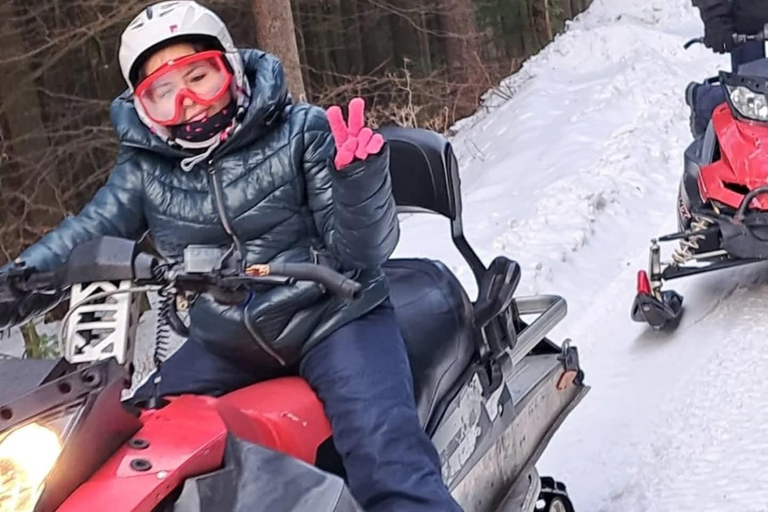Brașov: Snowmobile Adventure with Hotel Pickup