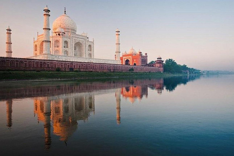 Visite express du Taj Mahal, le même jour, depuis JaipurTransport + Guide + Déjeuner + Droits d&#039;entrée