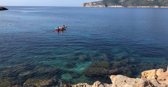 Sant Elm: Geführte Kajaktour zur Insel Dragonera & Wanderung