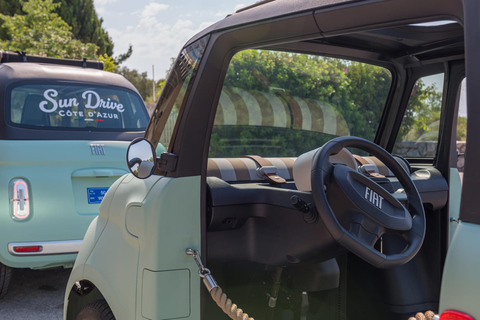 Antibes: Tour in a 100% electric Fiat Topolino 1-hour Discovery Tour in a Fiat Topolino