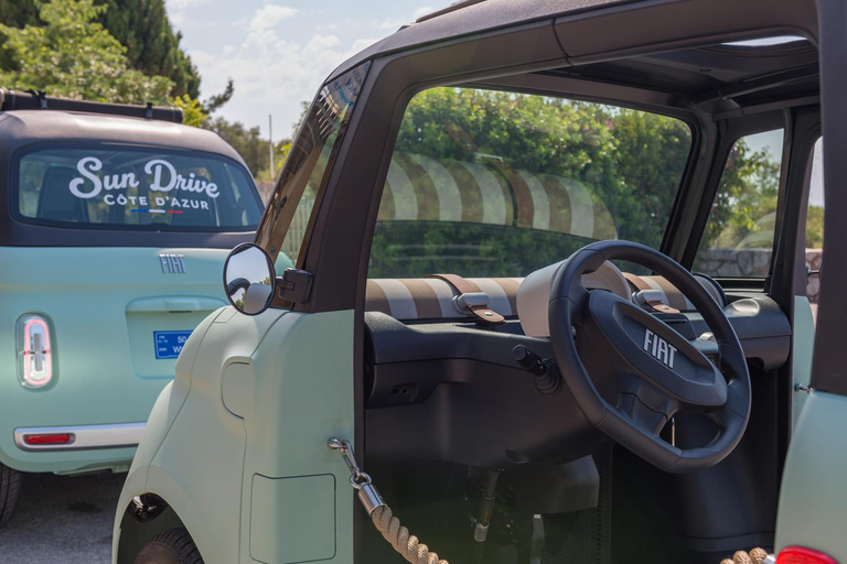 Antibes: Tour in a 100% electric Fiat Topolino 1-hour Discovery Tour in a Fiat Topolino