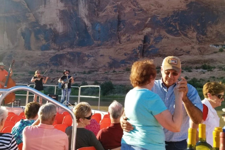 Moab: Colorado River Jet Boat Tour with Live Music & Dinner
