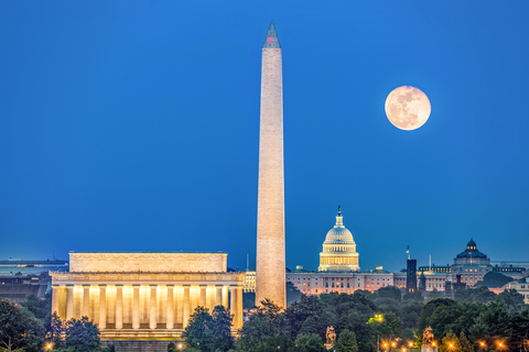 DC: Hop-On Hop-Off Sightseeing Tour by Open-top Bus 3-Day Ticket and Monuments Water Taxi Cruise