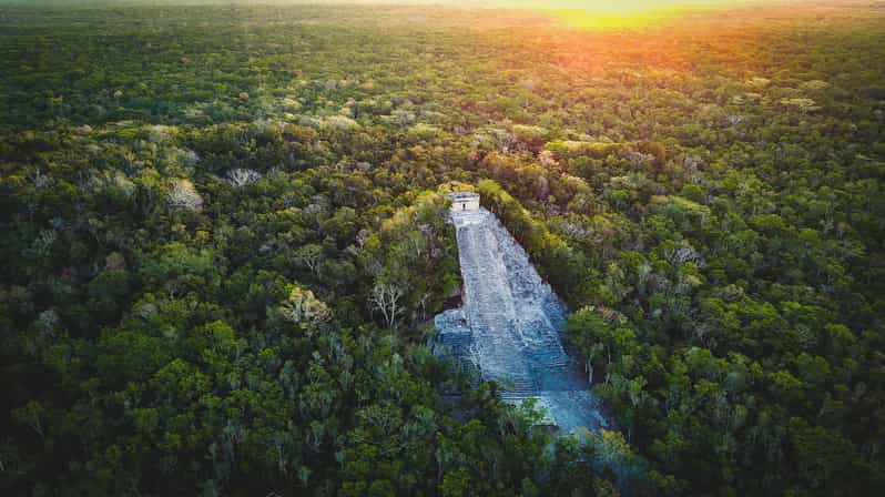 De Cancún ou Riviera Maya: viagem de um dia a Cobá e Río Secreto