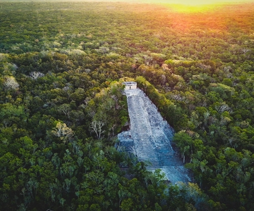 Vanuit Cancún of Riviera Maya: dagtrip naar Cobá en Río Secreto
