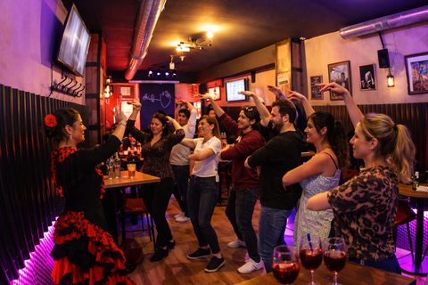Flamenco Class Madrid with Unlimited Sangria