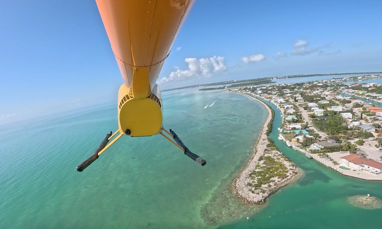 Marathon: Helikopterflug über die Florida Keys