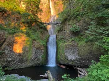 Multnomah Falls : visite guidée au coucher du soleil vers cinq chutes d'eau