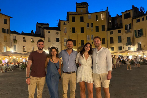 Tour di Lucca e Pisa + degustazione di vini dal porto di LivornoEscursione di un giorno a Lucca + degustazione dal porto di Livorno