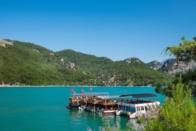 Visit Antalya/Side Green Canyon Day Trip with Boat Tour and Lunch in Side