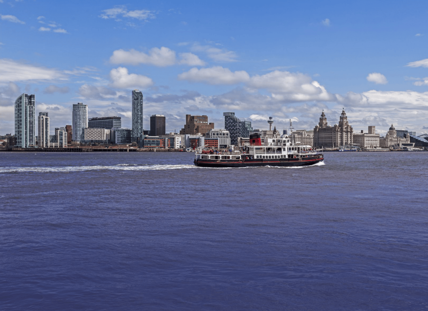 Liverpool: Sightseeing-flodkrydstogt på Mersey-floden