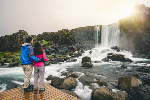 Private Golden Circle with Snowmobile Ride from Reykjavik