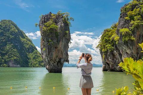 Khao Lak: James Bond-ø og kanotur med longtailbåd