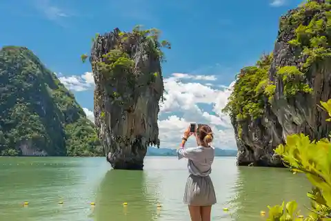 Khao Lak: James Bond-ø og kanotur med longtailbåd