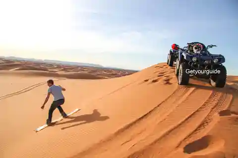 1 Hour Merzouga Desert Quad Biking Tour & Sandboarding