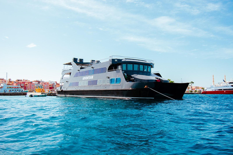 Hurghada: Luxury Catamaran Semi Submarine & Island & Sunset Luxury Catamaran Island With Private Transfer