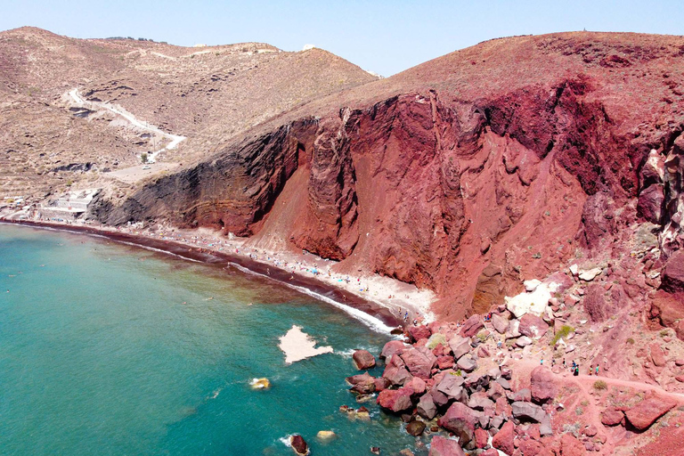 Desde Fira: Excursión en minibús por lo más destacado de Santorini con puesta de sol en Oia