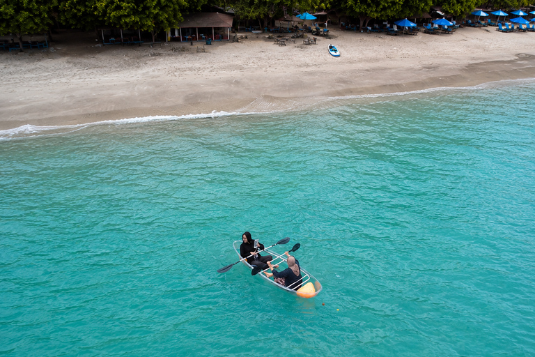 From Nipah Beach: Clear Canoe, SUP & Water Bike +Drone Shot Paddleboard with Drone Photos & Videos