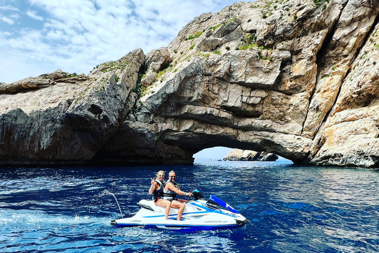 Jet Ski to Margarita Island from San Antonio From San Antonio: Margarita Island Jetski Tour