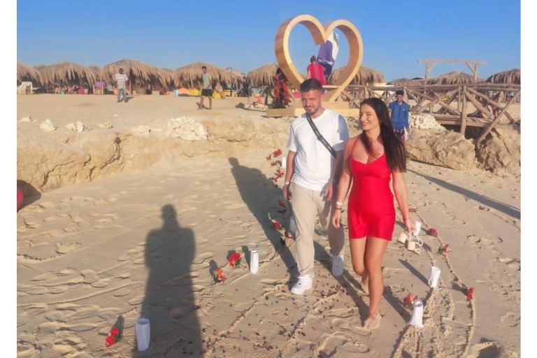 Hurghada : Dîner romantique sur l'île de la demande en mariage