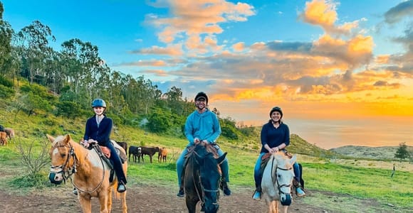 Oahu: Horseback Riding Sunshine or Sunset Tour
