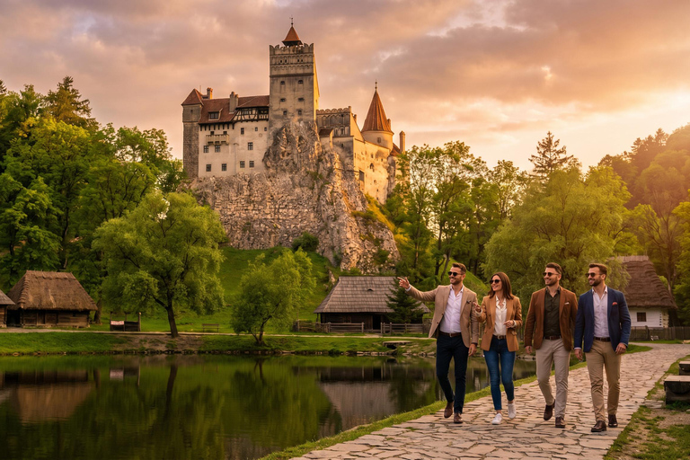 Bucharest: Dracula's Castle , Peles Castle & Brasov Day Tour Audio guide in 24 languages