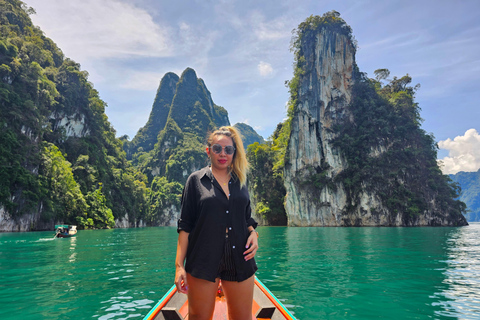 Z Krabi: Prywatna 1-dniowa wycieczka do Khao Sok z Longtail TourKrabi: Prywatna wycieczka do Khao Sok z rejsem łodzią Longtail