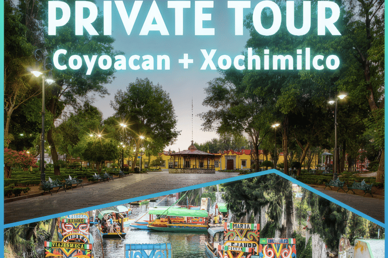 Xochimilco &amp; Coyoacan prywatna wycieczka + transportSolo Tour (wycieczka prywatna dla 1 osoby)