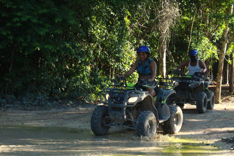 ATV Tour from Tulum or Riviera with Rappel, Cenote & Zipline *"Mystic Maya Adventure: Rappel, Cenote, Zipline & ATV"*