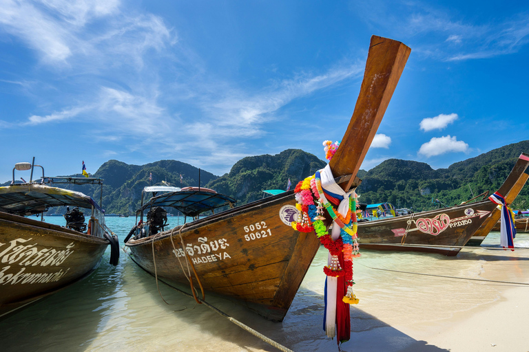 Phi Phi: Full Day by Longtail Boat with Sunset and Plankton