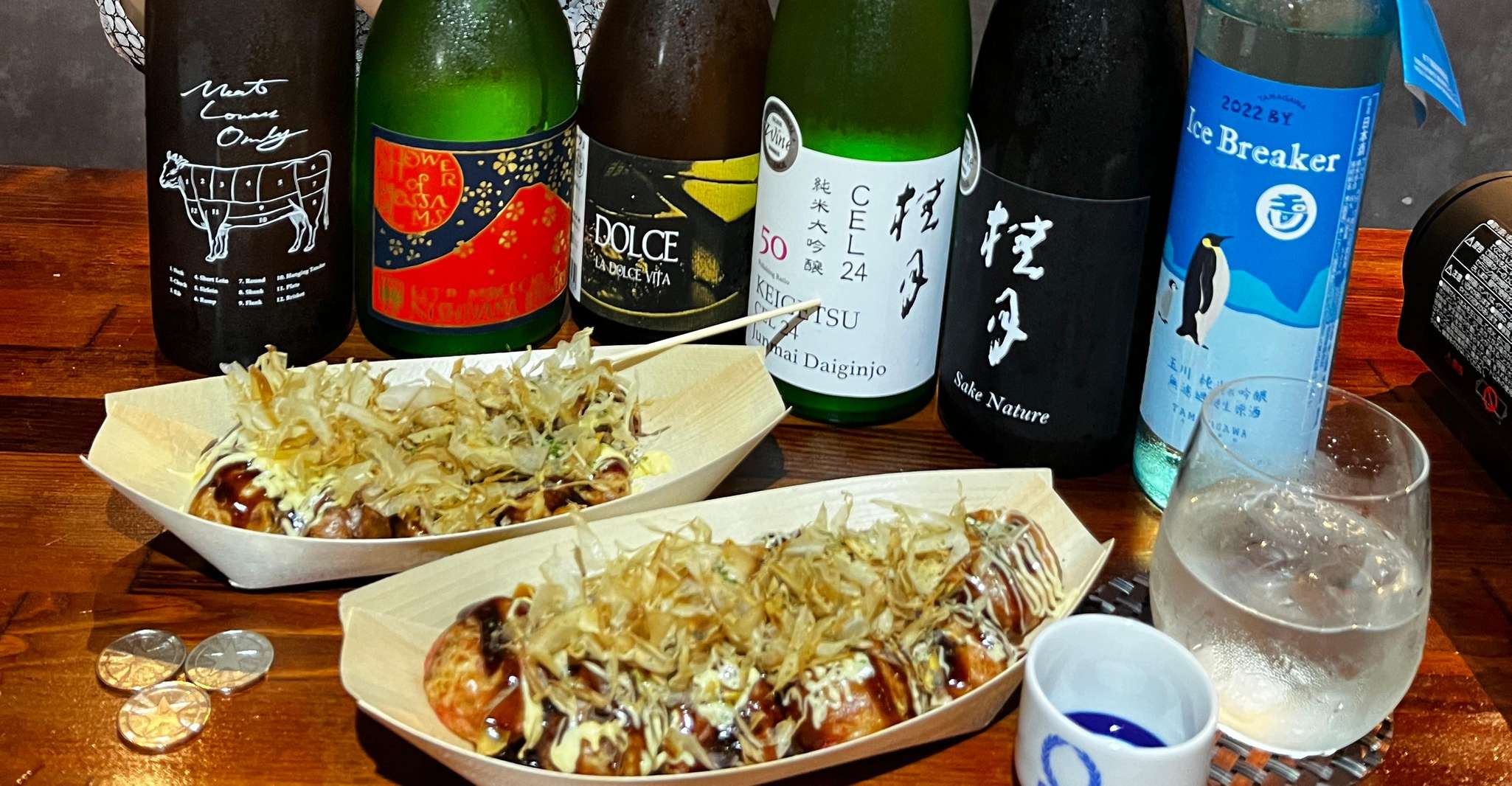 Osaka Sake Tasting with Takoyaki Cooking photo 10