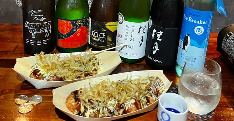 Osaka Sake Tasting with Takoyaki Cooking photo 10