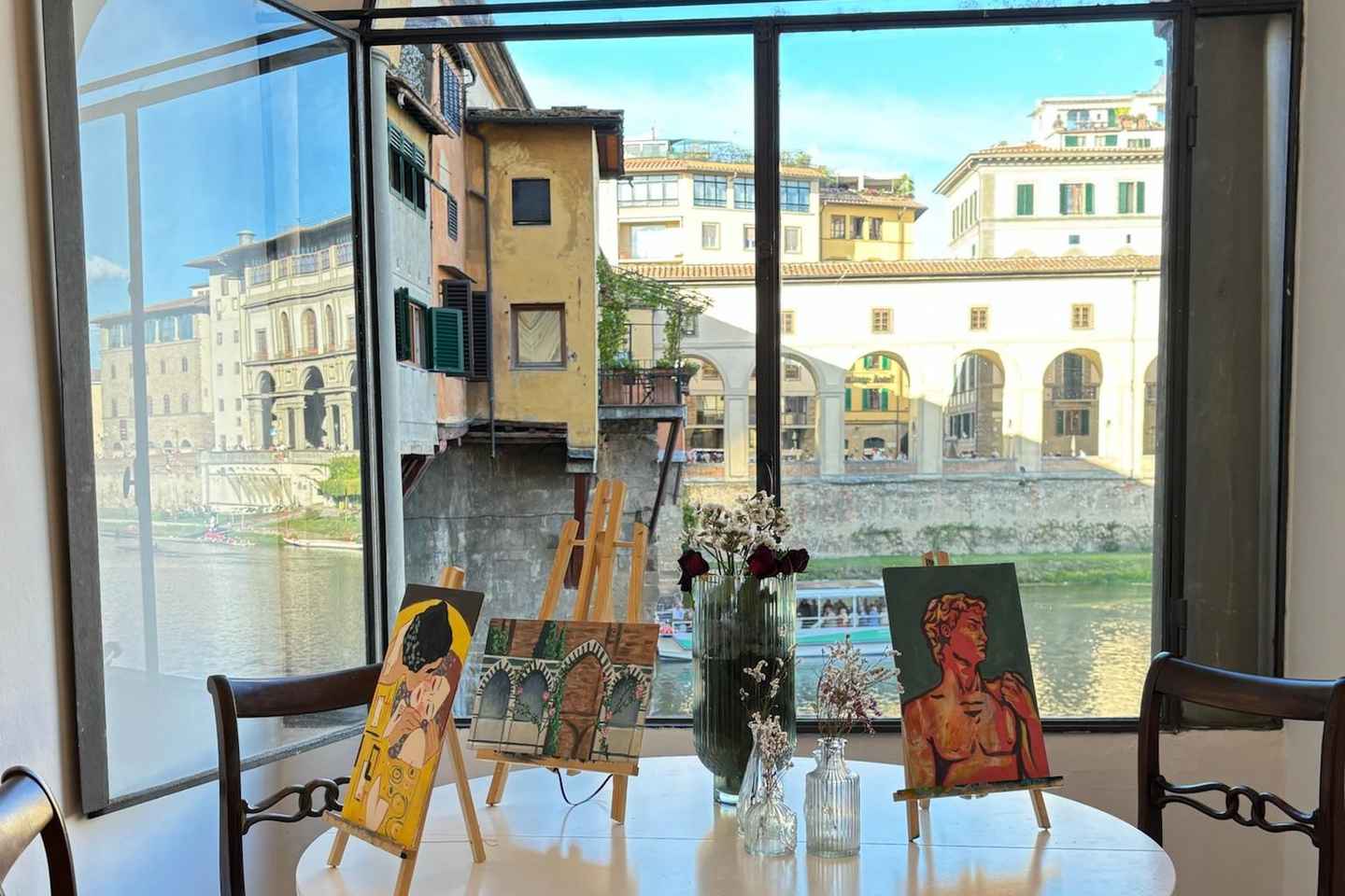 Florence: Paint&Wine with the view of Ponte Vecchio - Florence: Paint&Wine with the view of Ponte Vecchio