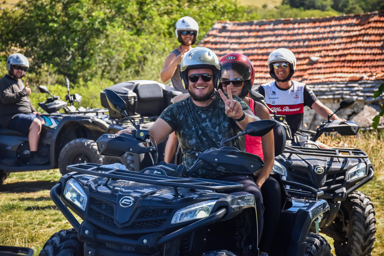 Vanuit Split: ATV Quad bergtocht met picknickTandemtocht met transfer vanuit Split