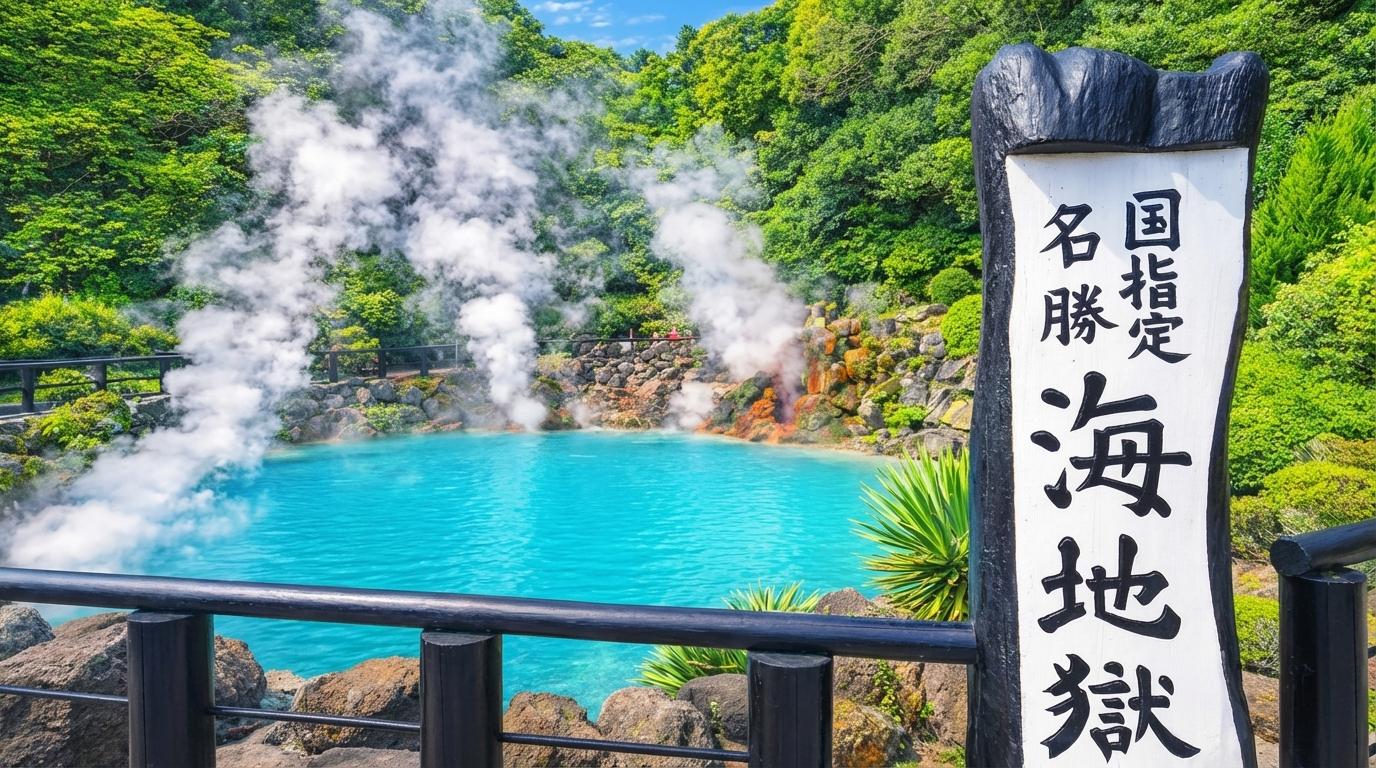Fukuoka: Nyoirinji-Tempel, Beppu Hells Tickets inkl. & Yufuin