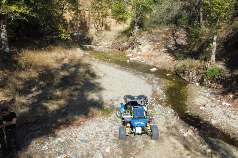 Thessaloniki: Mountain Buggy AbenteuerRoute 1 Peristera Village(+Halt an der Taverne &quot;Platanos&quot;)