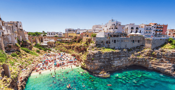 From Lecce Province: Alberobello and Polignano a Mare
