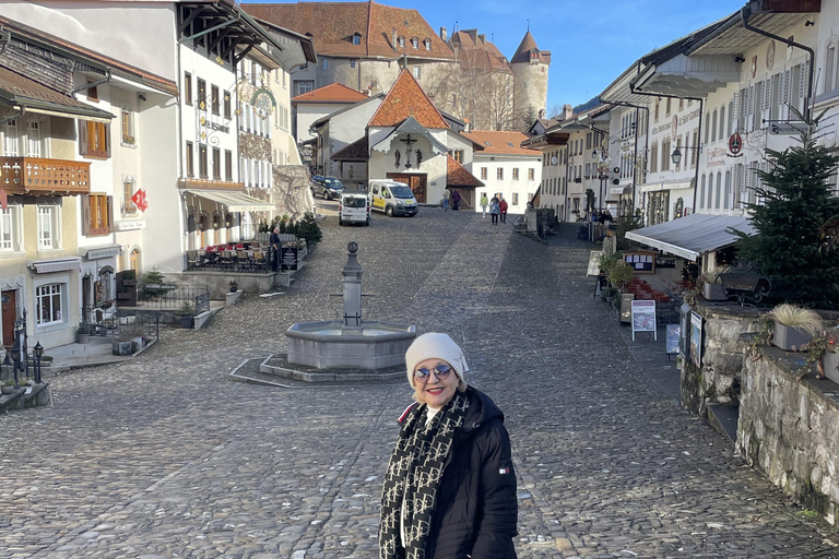 Depuis Genève : Château de Gruyères, fromage, chocolat et Montreux