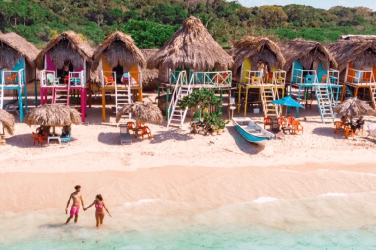 Cartagena: 5-Stopp Inselhopping Tour mit Mittagessen und Schnorcheln5-Stopp Inselhopping Tour mit 2 Beach Clubs
