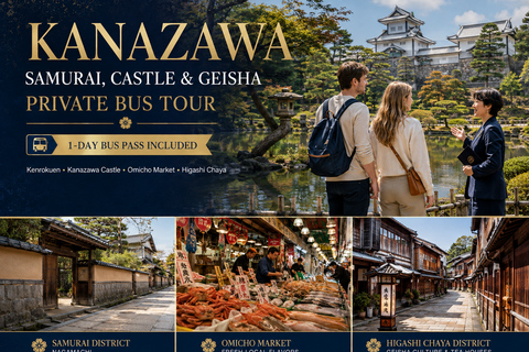 Kanazawa: Samurai, Castle & Geisha Private Bus Tour