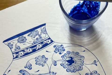 Kurs i akvarellmålning: Traditionella blomstermotiv