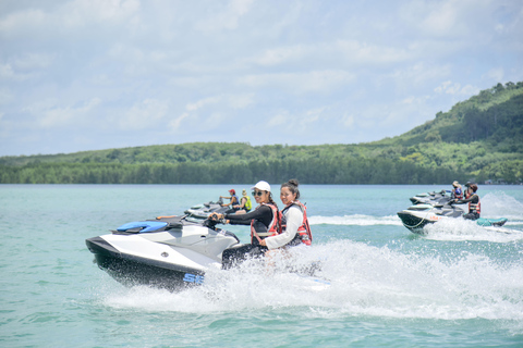 Phuket: Jet Ski 5-7 Island Hopping & Ethical Elephant Visit Shared Ride (Rider + Passenger) | 2H - 5 Stop Experience