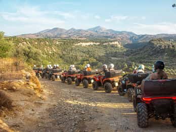 Bali Rethymno Panormo halvdags äventyr med fyrhjulingssafari