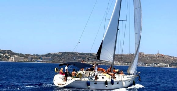 Rhodes: Small-Group Sailing Cruise with Lunch & Drinks