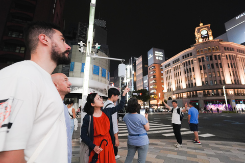 Tour gastronomico con abbinamento di manzo Wagyu e sake a TokyoTour del Wagyu e del sake di Ginza